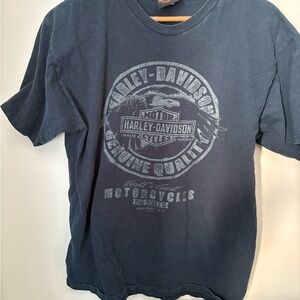 Harley-Davidson Men's Blue T-Shirt Bakersfield Large